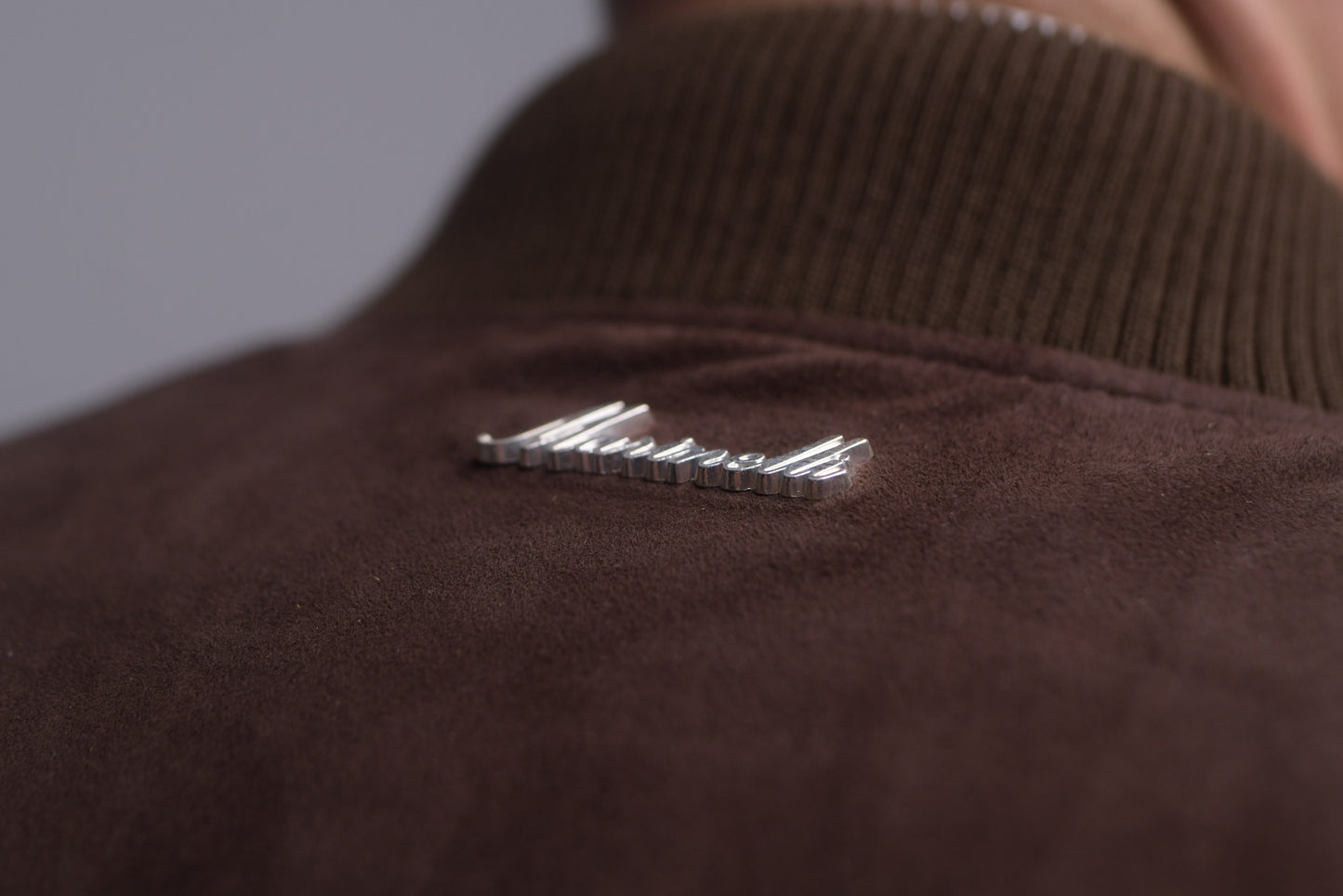 Chocolate Suede Bomber