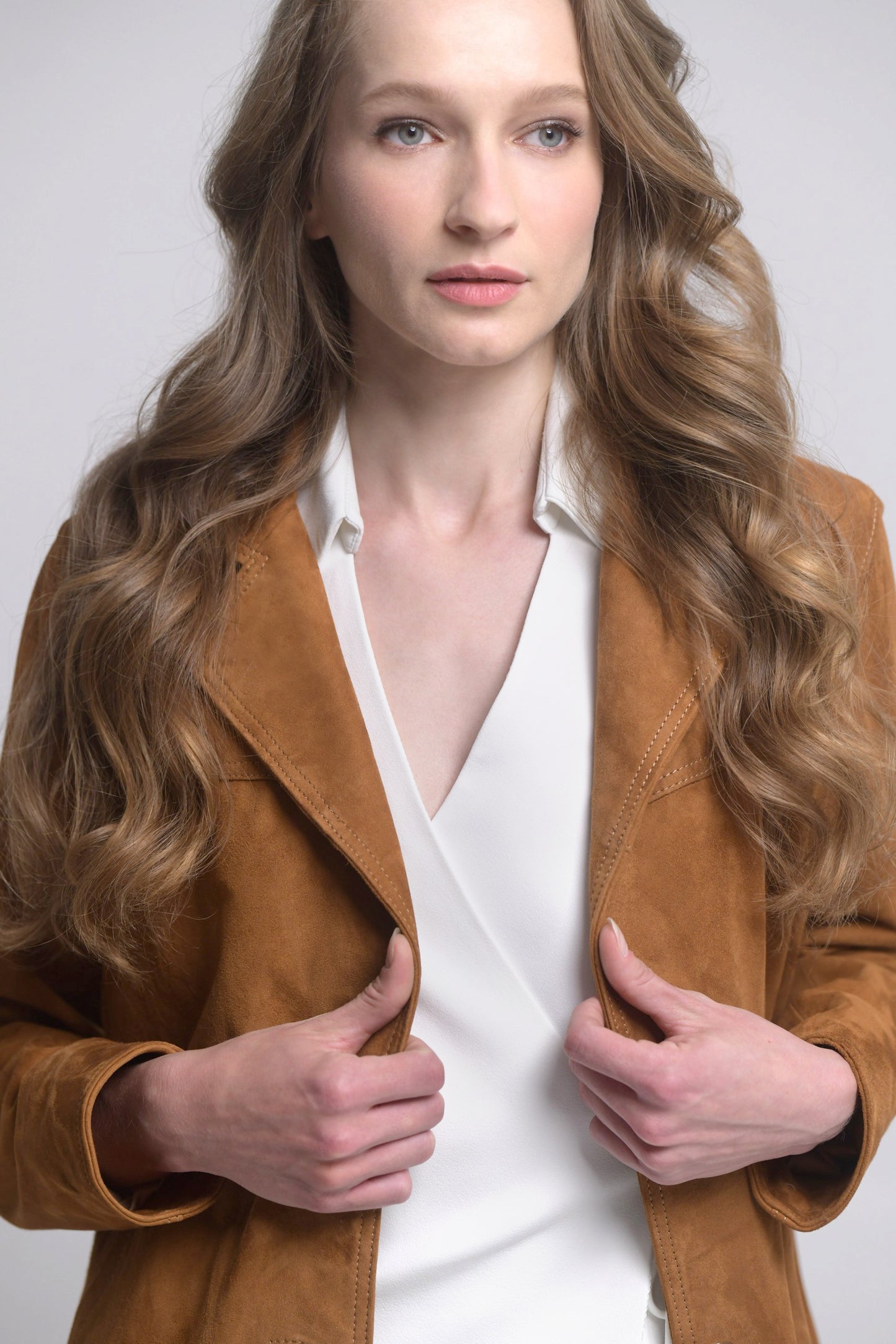 Suede Mini Coat