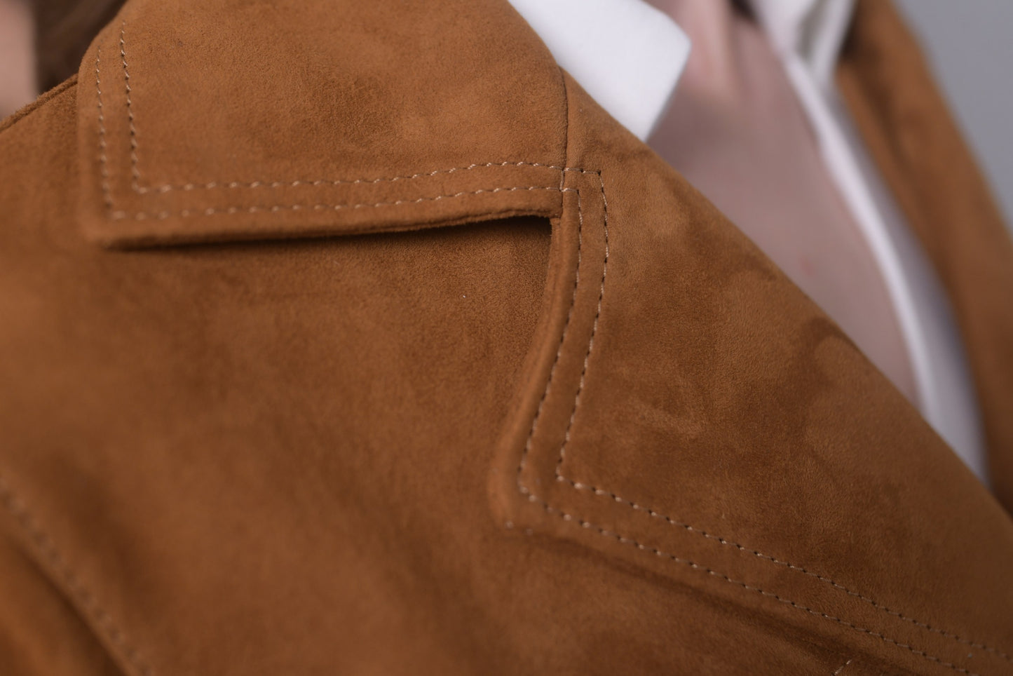 Suede Mini Coat