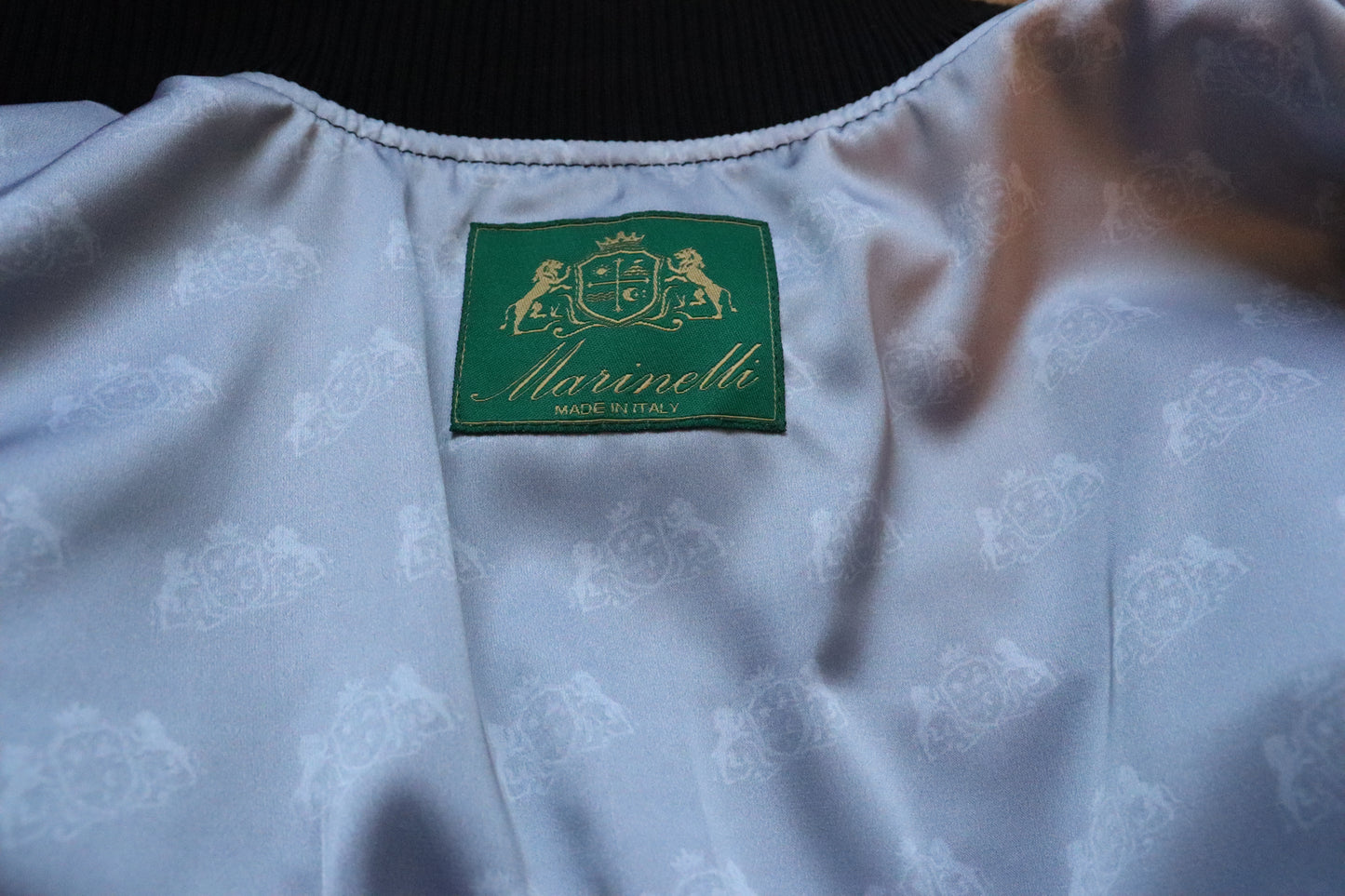 Black Leather Bomber