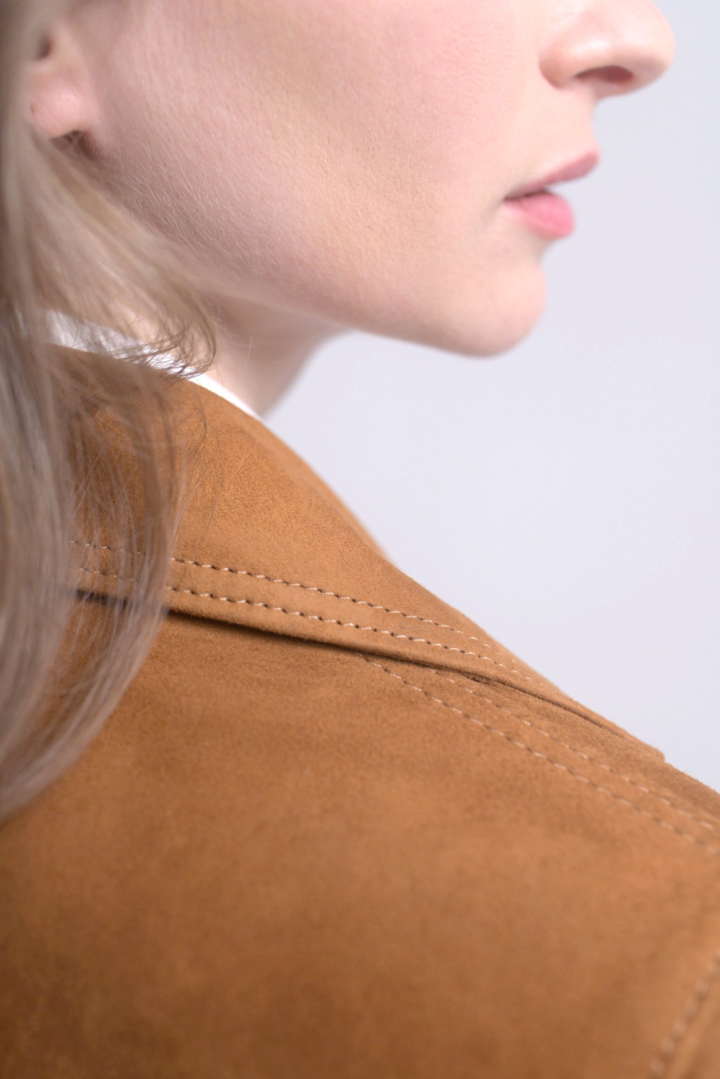Suede Mini Coat